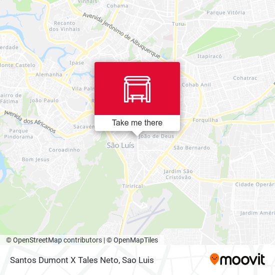 Santos Dumont X Tales Neto map