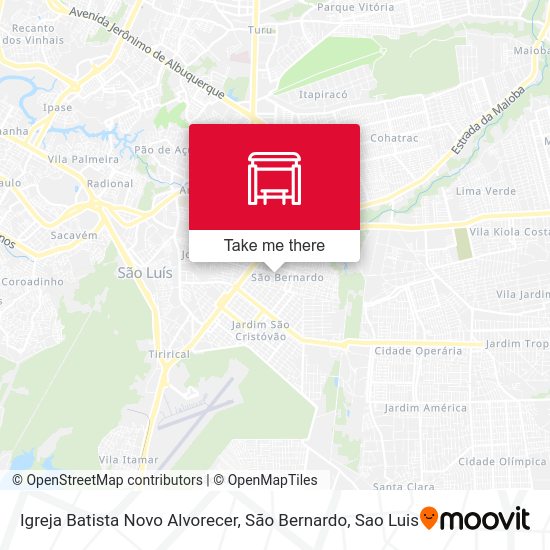 Igreja Batista Novo Alvorecer, São Bernardo map