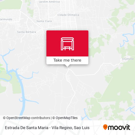 Estrada De Santa Maria - Vila Regino map