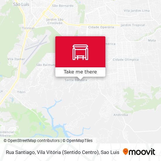 Rua Santiago, Vila Vitória (Sentido Centro) map