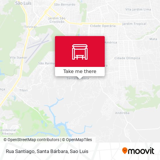 Rua Santiago, Santa Bárbara map