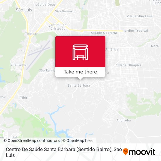 Centro De Saúde Santa Bárbara (Sentido Bairro) map