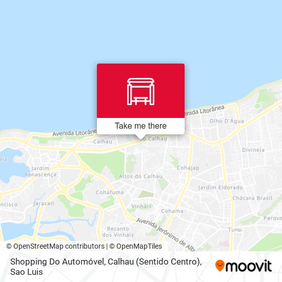 Shopping Do Automóvel, Calhau (Sentido Centro) map