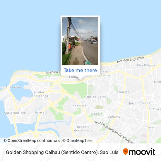 Golden Shopping Calhau (Sentido Centro) map