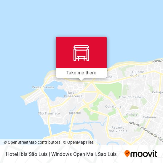 Mapa Hotel Ibis São Luís | Windows Open Mall