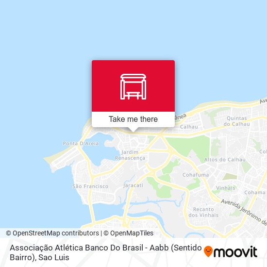 Mapa Associação Atlética Banco Do Brasil - Aabb (Sentido Bairro)