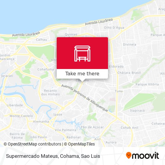 Supermercado Mateus, Cohama map