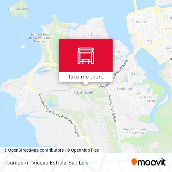 Garagem - Viação Estrela map