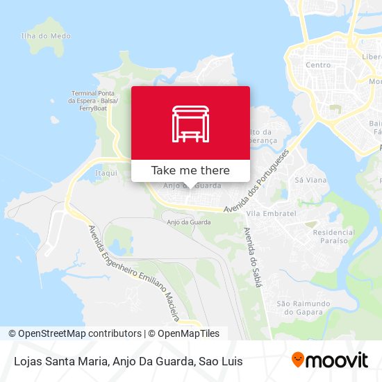 Mapa Lojas Santa Maria, Anjo Da Guarda
