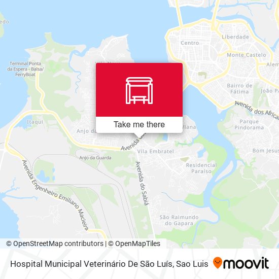 Hospital Municipal Veterinário De São Luís map