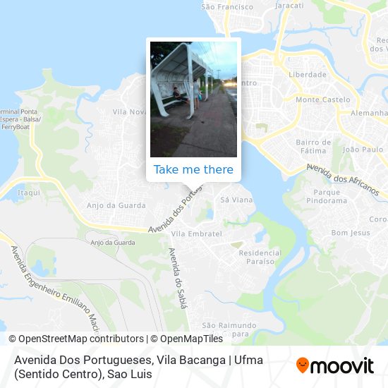 Avenida Dos Portugueses, Vila Bacanga | Ufma (Sentido Centro) map