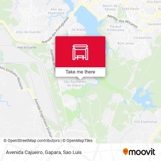 Avenida Cajueiro, Gapara map