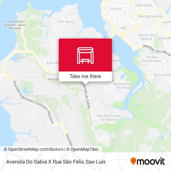 Avenida Do Sabiá X Rua São Félix map