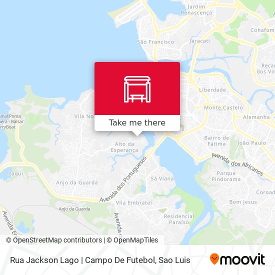 Mapa Rua Jackson Lago | Campo De Futebol