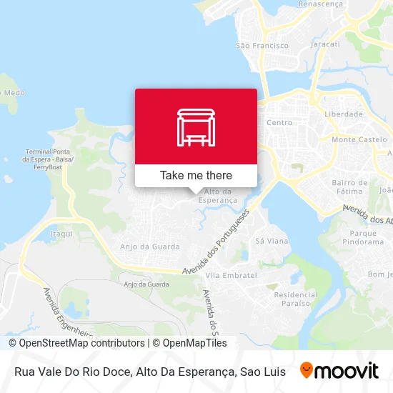 Rua Vale Do Rio Doce, Alto Da Esperança map