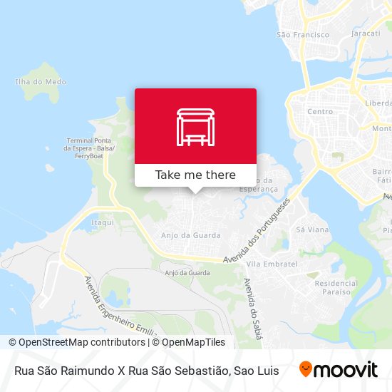 Rua São Raimundo X Rua São Sebastião map