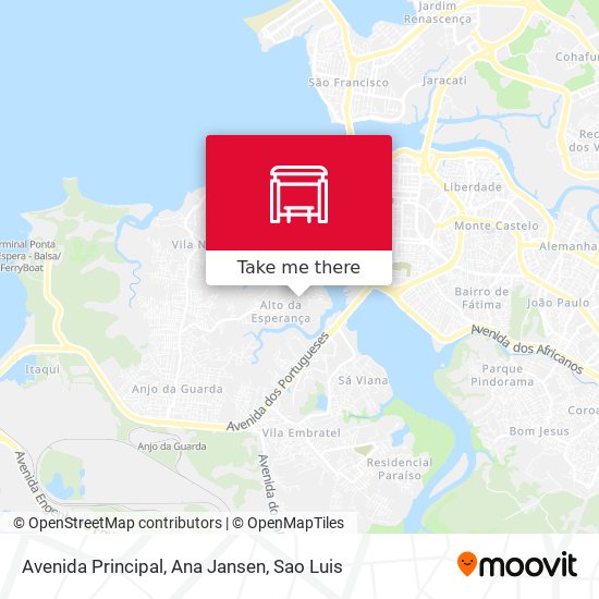 Avenida Principal, Ana Jansen map