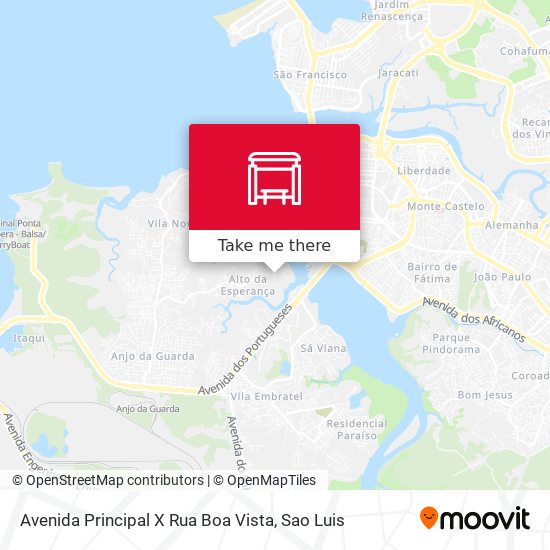 Avenida Principal X Rua Boa Vista map