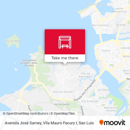 Avenida José Sarney, Vila Mauro Fecury I map