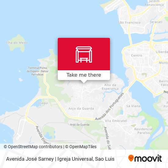Mapa Avenida José Sarney | Igreja Universal