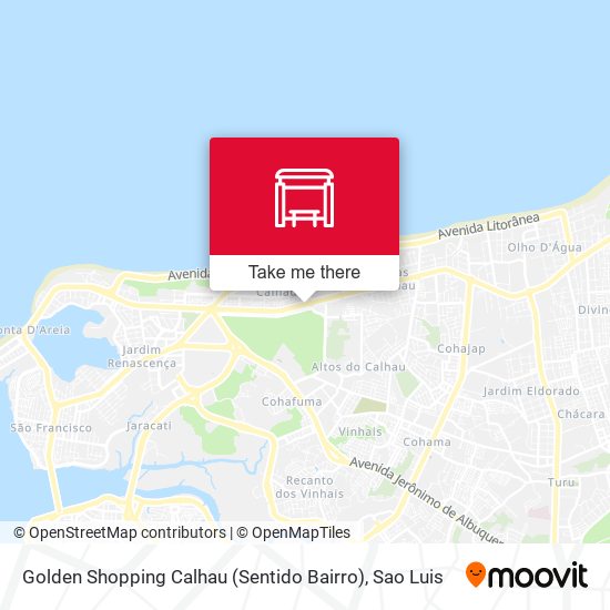 Golden Shopping Calhau (Sentido Bairro) map