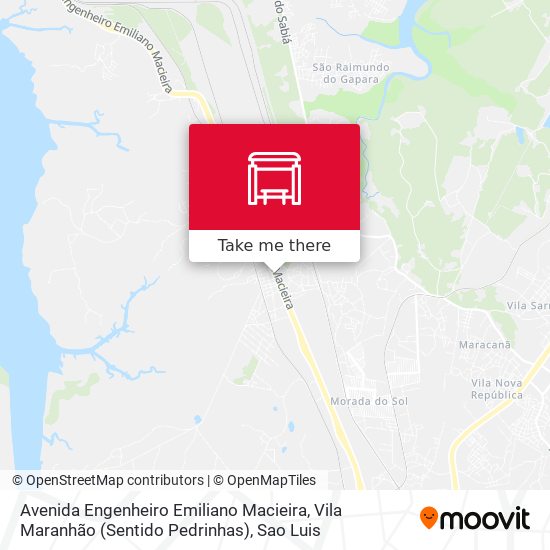 Avenida Engenheiro Emiliano Macieira, Vila Maranhão (Sentido Pedrinhas) map