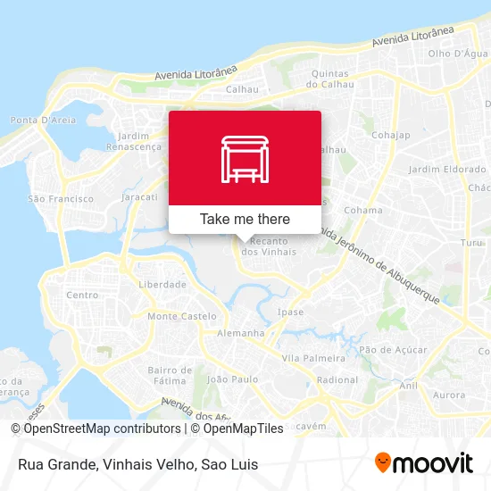 Rua Grande, Vinhais Velho map