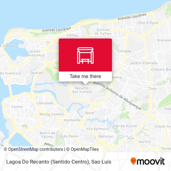 Lagoa Do Recanto (Sentido Centro) map