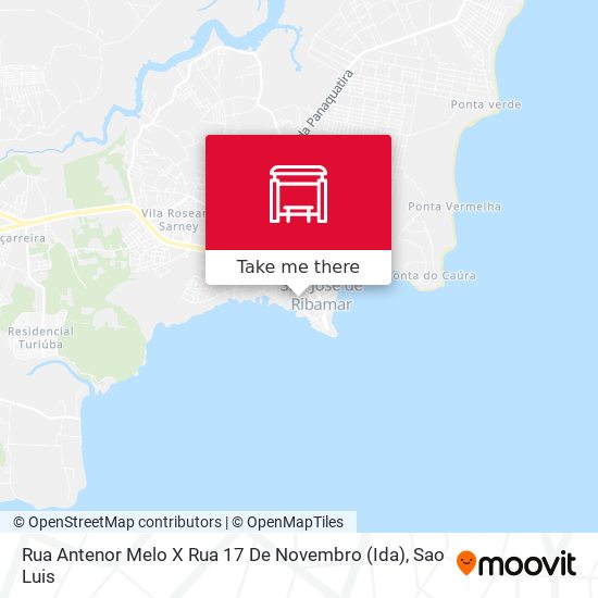 Mapa Rua Antenor Melo X Rua 17 De Novembro (Ida)