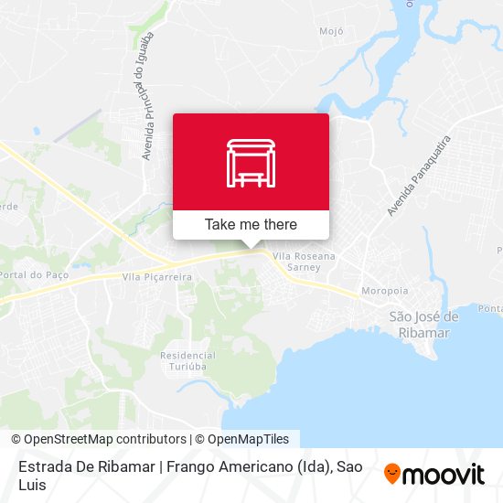 Estrada De Ribamar | Frango Americano (Ida) map