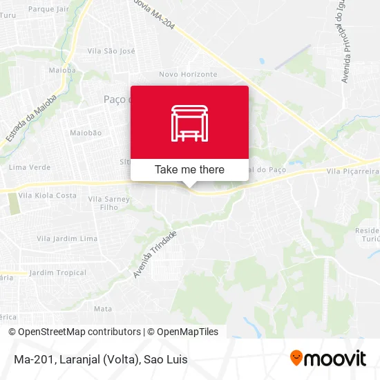 Ma-201, Laranjal (Volta) map
