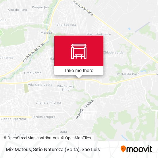 Mix Mateus, Sítio Natureza (Volta) map
