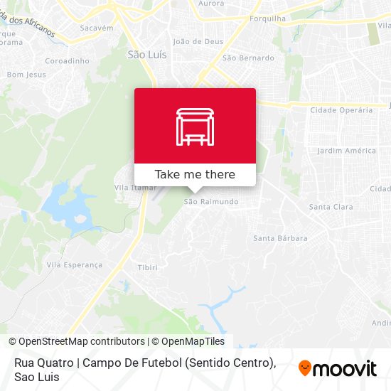 Mapa Rua Quatro | Campo De Futebol (Sentido Centro)