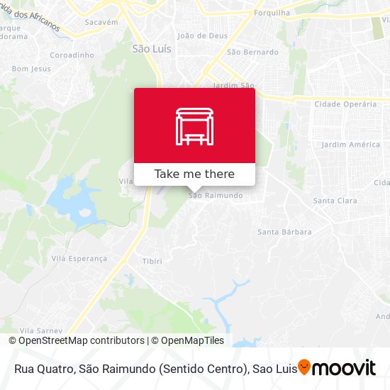 Rua Quatro, São Raimundo (Sentido Centro) map