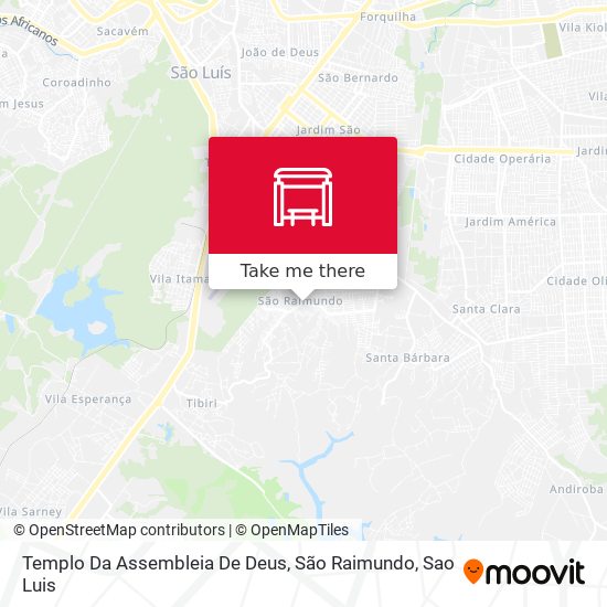 Templo Da Assembleia De Deus, São Raimundo map
