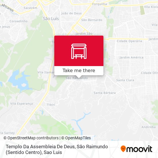 Templo Da Assembleia De Deus, São Raimundo (Sentido Centro) map