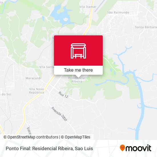 Ponto Final: Residencial Ribeira map