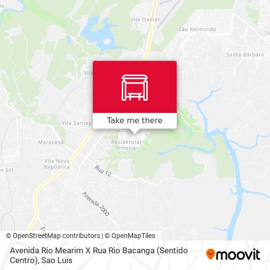 Avenida Rio Mearim X Rua Rio Bacanga (Sentido Centro) map