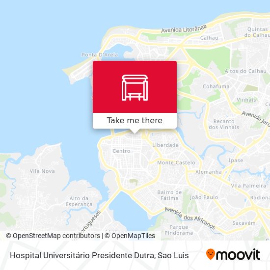 Mapa Hospital Universitário Presidente Dutra
