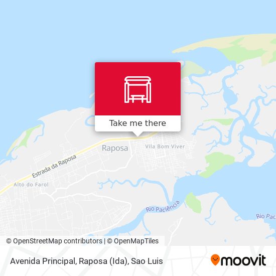 Avenida Principal, Raposa (Ida) map