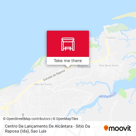 Centro De Lançamento De Alcântara - Sítio Da Raposa (Ida) map