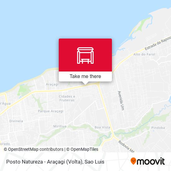 Posto Natureza - Araçagi (Volta) map