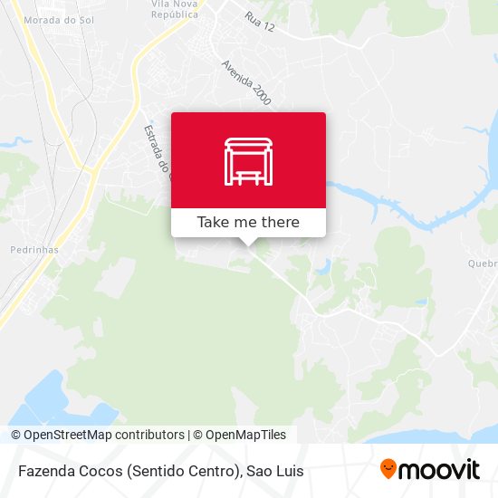 Fazenda Cocos (Sentido Centro) map
