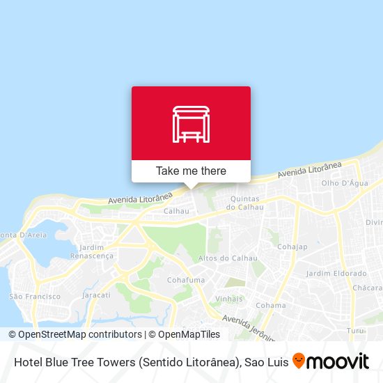 Hotel Blue Tree Towers (Sentido Litorânea) map