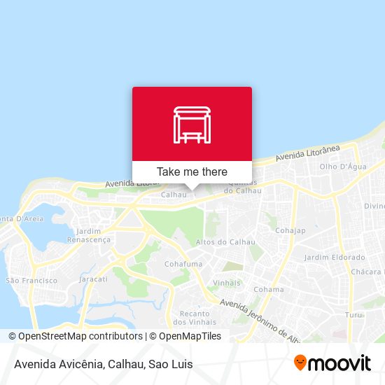 Avenida Avicênia, Calhau map