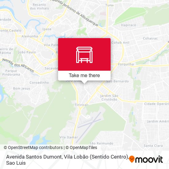 Avenida Santos Dumont, Vila Lobão (Sentido Centro) map