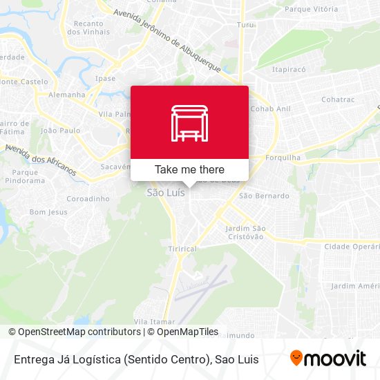 Entrega Já Logística (Sentido Centro) map