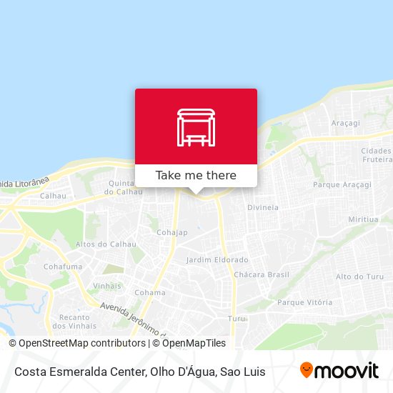 Costa Esmeralda Center, Olho D'Água map