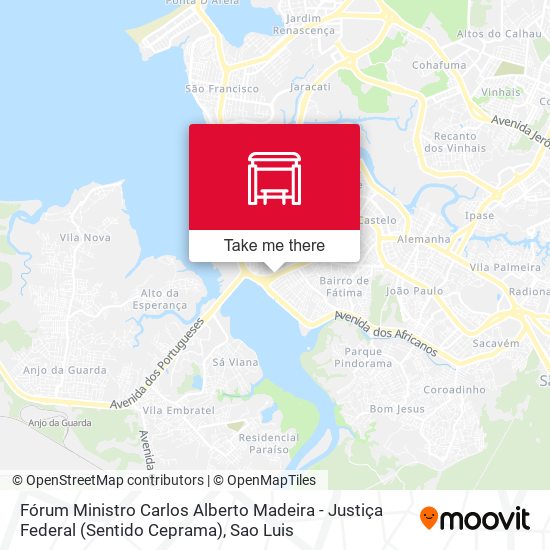 Fórum Ministro Carlos Alberto Madeira - Justiça Federal (Sentido Ceprama) map