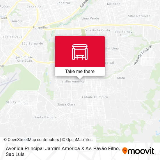 Avenida Principal Jardim América X Av. Pavão Filho map
